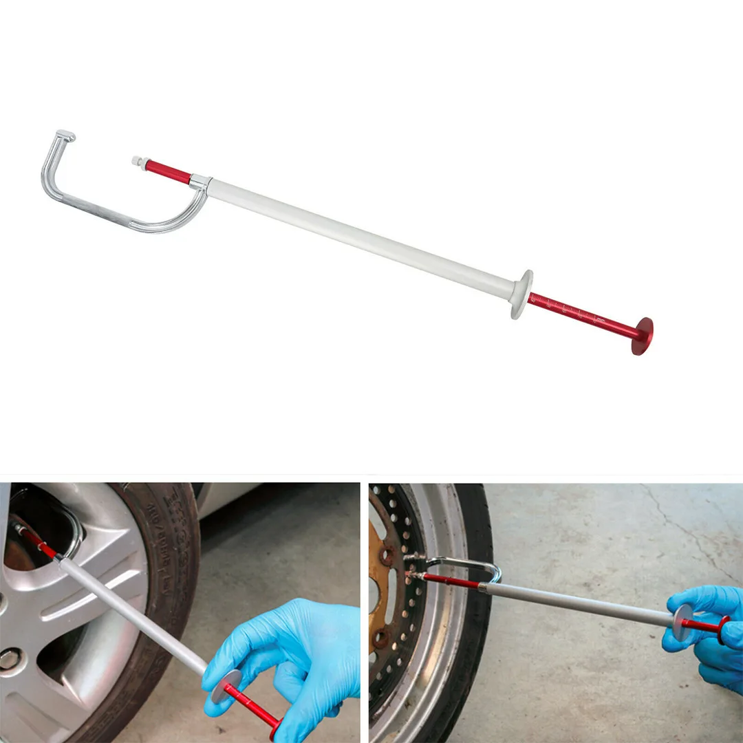 Disassemblyfree Brake Disc Thickness Measuring Ruler Scale Measuring Tool Brake Disc Wear Test