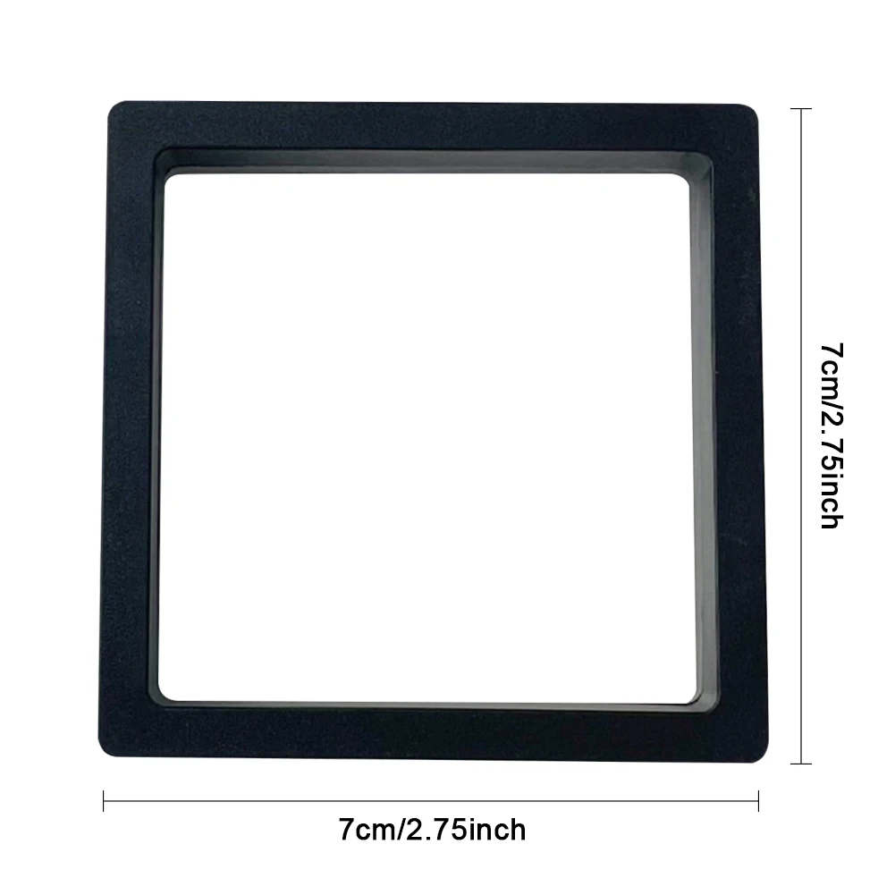 3D Floating Frame Display Holder Creative Acrylic Ring Pendant Display Holder for Antique Challenge Coins Medals Jewelry