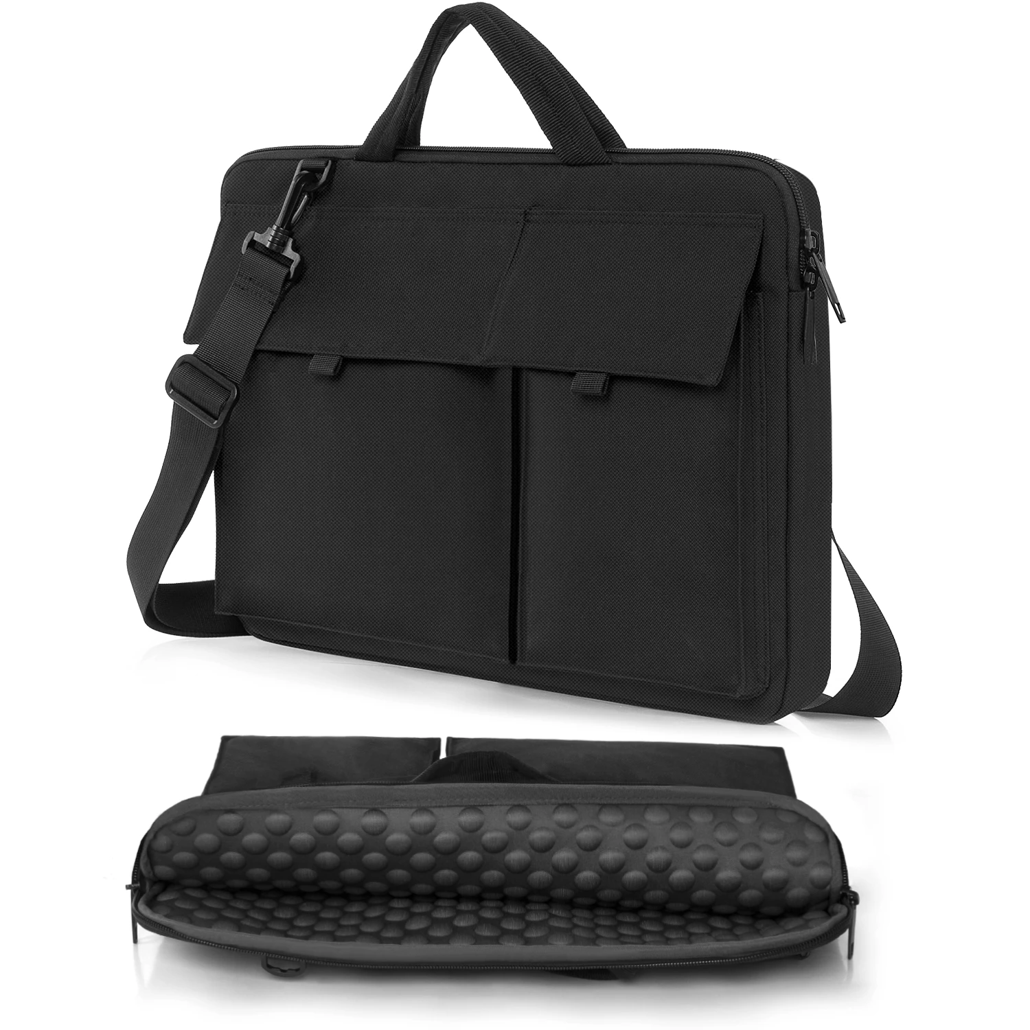 

Business laptop tote bag stylish briefcase water-resistant and impact-resistant with waterproof compartment inside laptop