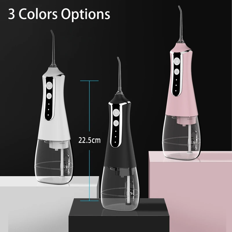 oral-irrigator-water-flosser-thread-teeth-pick-mouth-washing-machine-5-nozzels-3-modes-usb-rechargeable