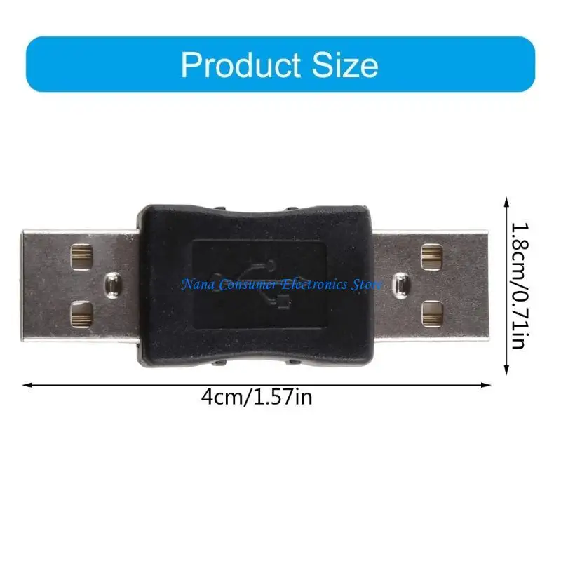 G7NE 1 듀얼 USB 2.0 변환 어댑터, USB 남성-USB 남성 코드 케이블 커플러 체인저 어댑터 커넥터 변환기