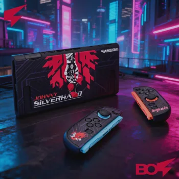 Cyberpunk Johnny Silverhand Protective Case for Switch 2,Two Piece Split Shell Design - NS2 Console Accessories Gaming Cover 2