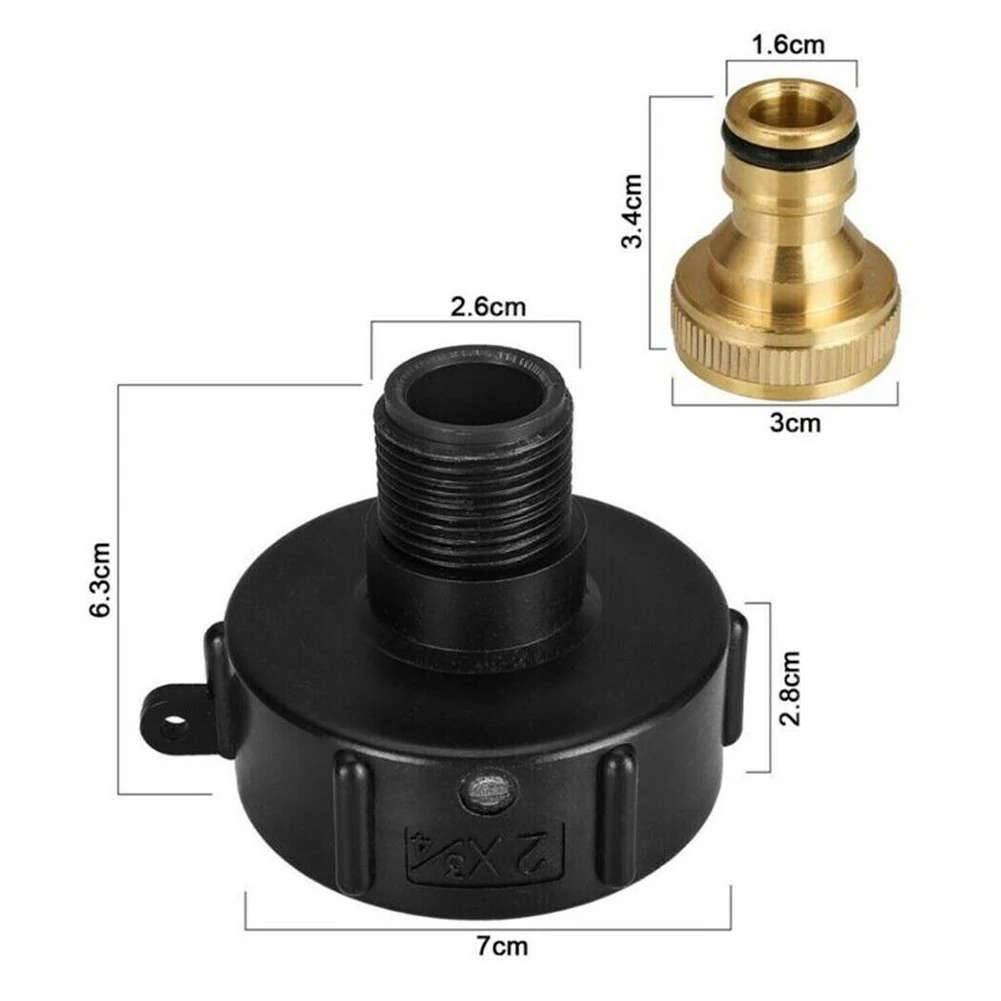 

IBC Adapters Fitting Garden PP/brass S60x6 Coarse Thread Water Pipe Connectors Watering Equipment High Quality