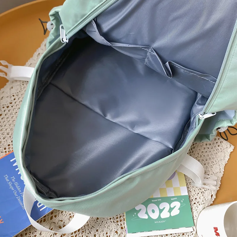 Fashion Lady Kawaii Student Nylon Backpack Trendy Cute Girl Travel School Bag College Cool Female Backpack Women Laptop Book Bag