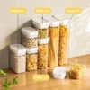 Pasta Storage Box Transparent Plastic Grain Seal Tank Spaghetti Storage Container Moisture-Proof Snack Jar Kitchen Food Tank 2