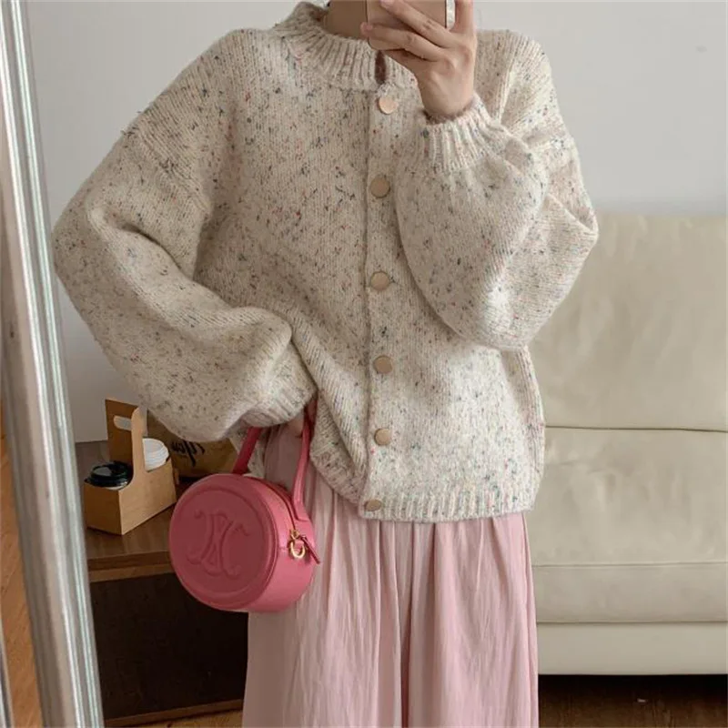 Women Autumn Winter Knitted Sweater Long Sleeve Cardigan