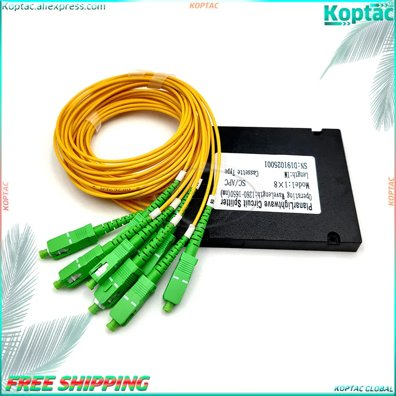 

SC/ APC 1X8 PLC Singlemode Fiber Optical Splitter High Quality
