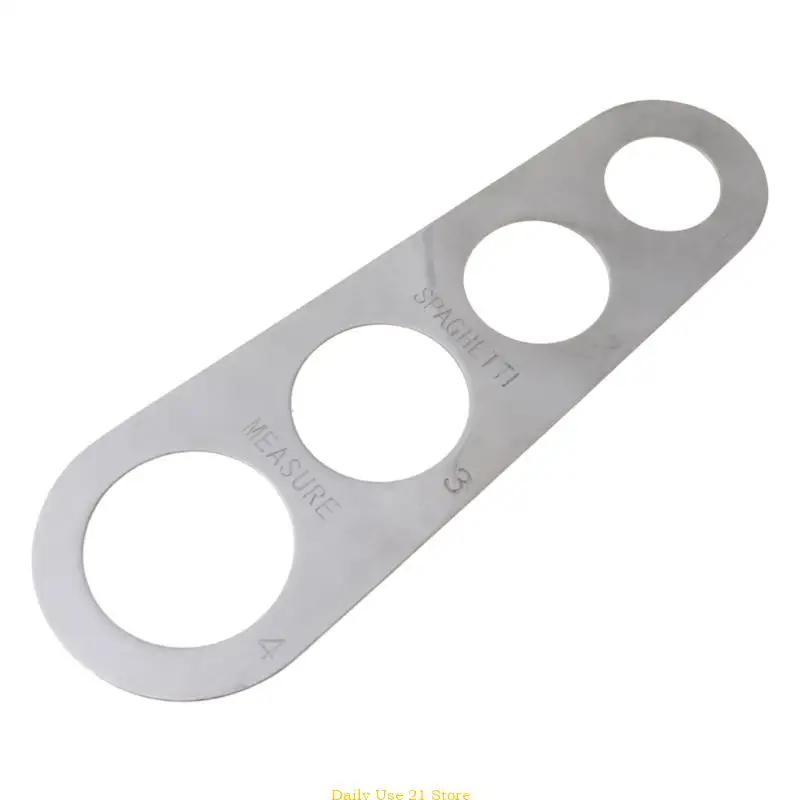 

Stainless Steel Spaghetti Ruler 4 Hole Measuring Tool Kitchen Accessories