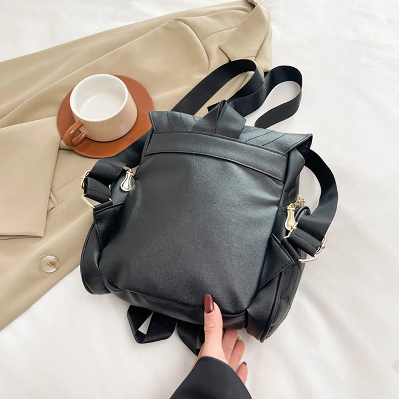 Owl Shape Embossed Shoulder Backpack Bags Satchel Travel Bag Fashion Womens' PU Backpack Casual