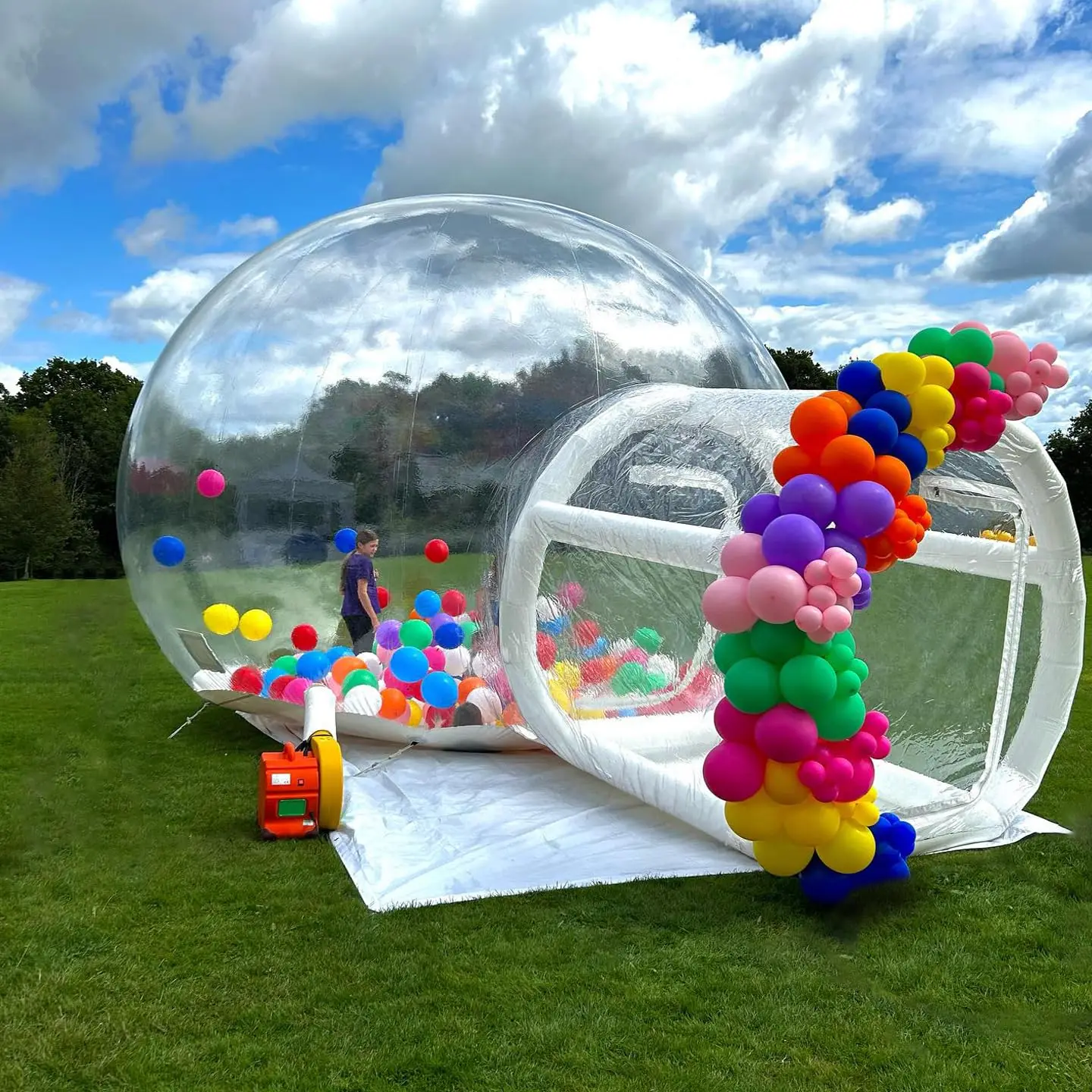 Balloon Inflatable Bubble House with Bubble Transparent Dome House Children's Indoor and Outdoor Party 6