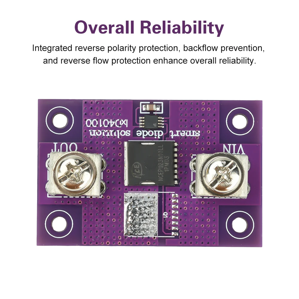 40a 60a Without Grounding, No Voltage Limitation, Ideal Diode Module, Anti Backflow And Anti Reverse Connection