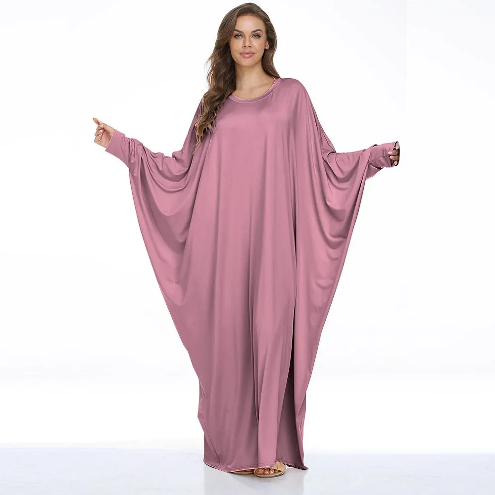

Batwing Sleeve O-Neck All season robe dress for women dubai turkey clothes for women luxury clothing abayas for women
