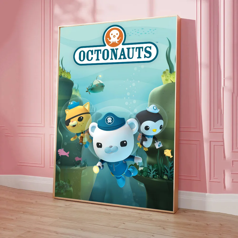 The O-Octonauts ANIME Anime Posters Sticky Decoracion Painting Wall Art White Kraft Paper Wall Decor anime stickers poster prints anime poster
