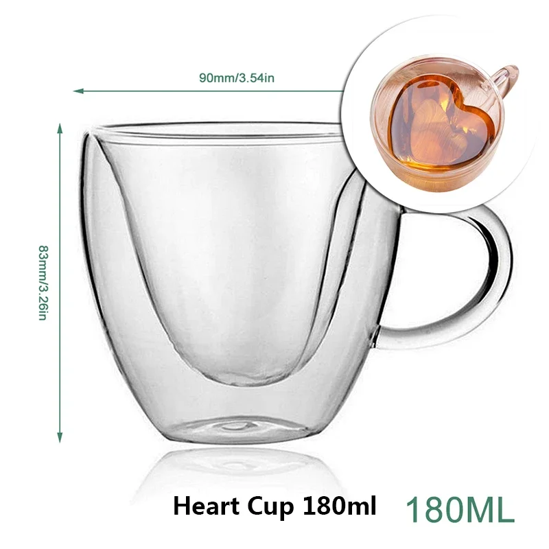 Taza de café transparente personalizada, taza de café de vidrio transparente  con asa, taza de doble pared, taza de cotización de café personalizada,  regalo para mamá, regalo para ella -  México