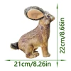 Squeaky Wild Rabbit Pet Chew Toy: Soft Durable Fabric, Safe Teething, Odorless, Cat & Dog Friendly 5