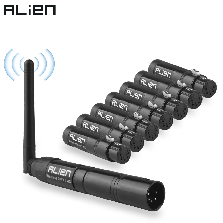 Беспроводной контроллер ALIEN 5 Pin DIN 2 4G ISM DMX 512 DFI приемник XLR-передатчик для