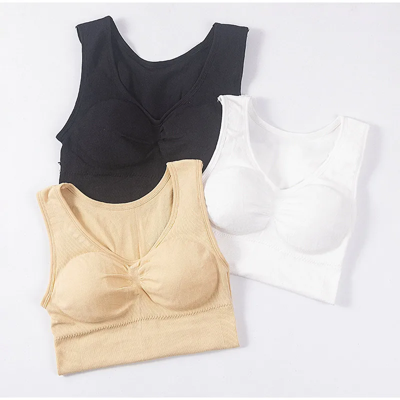Frauen Bauch-steuer Shapewear Klassische 2-IN-1 Mit Gepolsterter Bh Hohe Elastische Weste Body Shaper Up Lift Korsett cami Tank Tops 3 Farben – Detail 17
