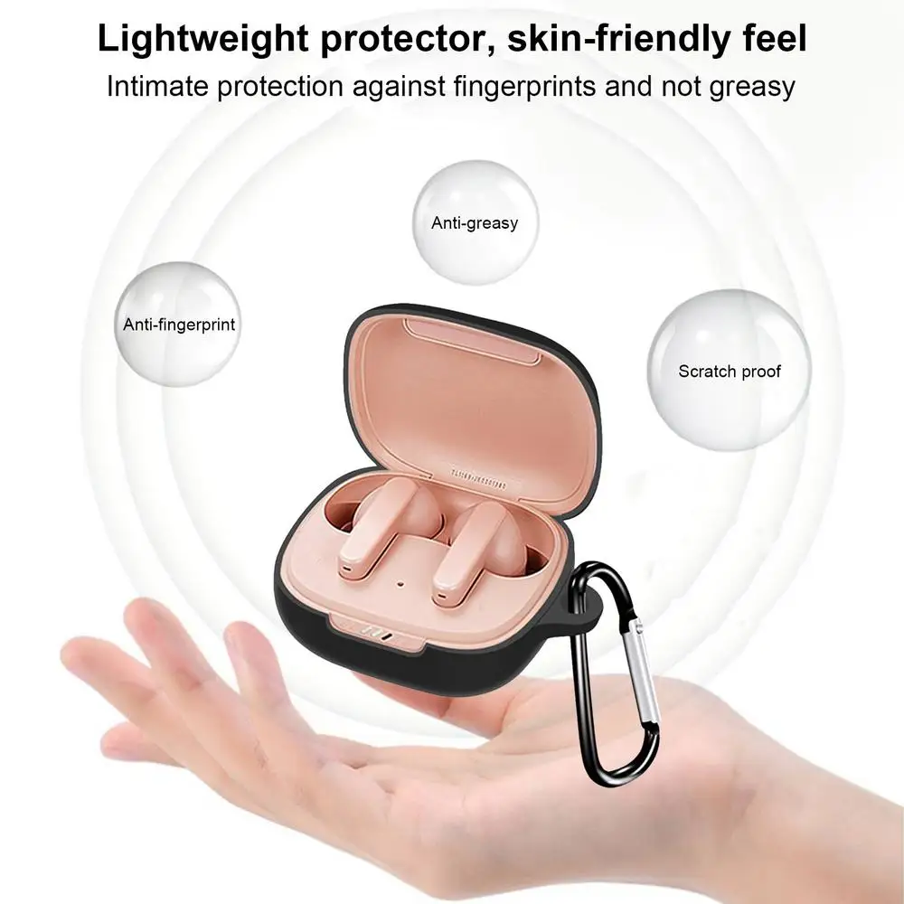 Soft Liquid Silicone Case Earphones Protective Skin Cover For JBL LIVE PRO+ Portable Protective Earphones Case