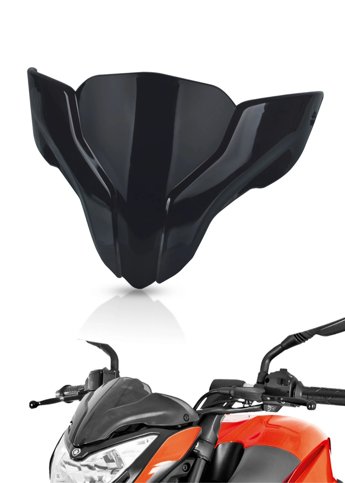 

FOR BAJAJ Pulsar NS200 Motorcycle accessories Front Windshield Fairing Wind Deflectors Windscreen NS 200 2020 2021 2022 2023