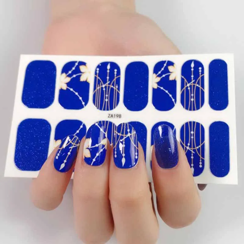 Nail Manicure Creative Stickers Detachable Fake Nail Art Decoration Water Sticker Tips Accessories Wearable Nail Wraps Drop Ship