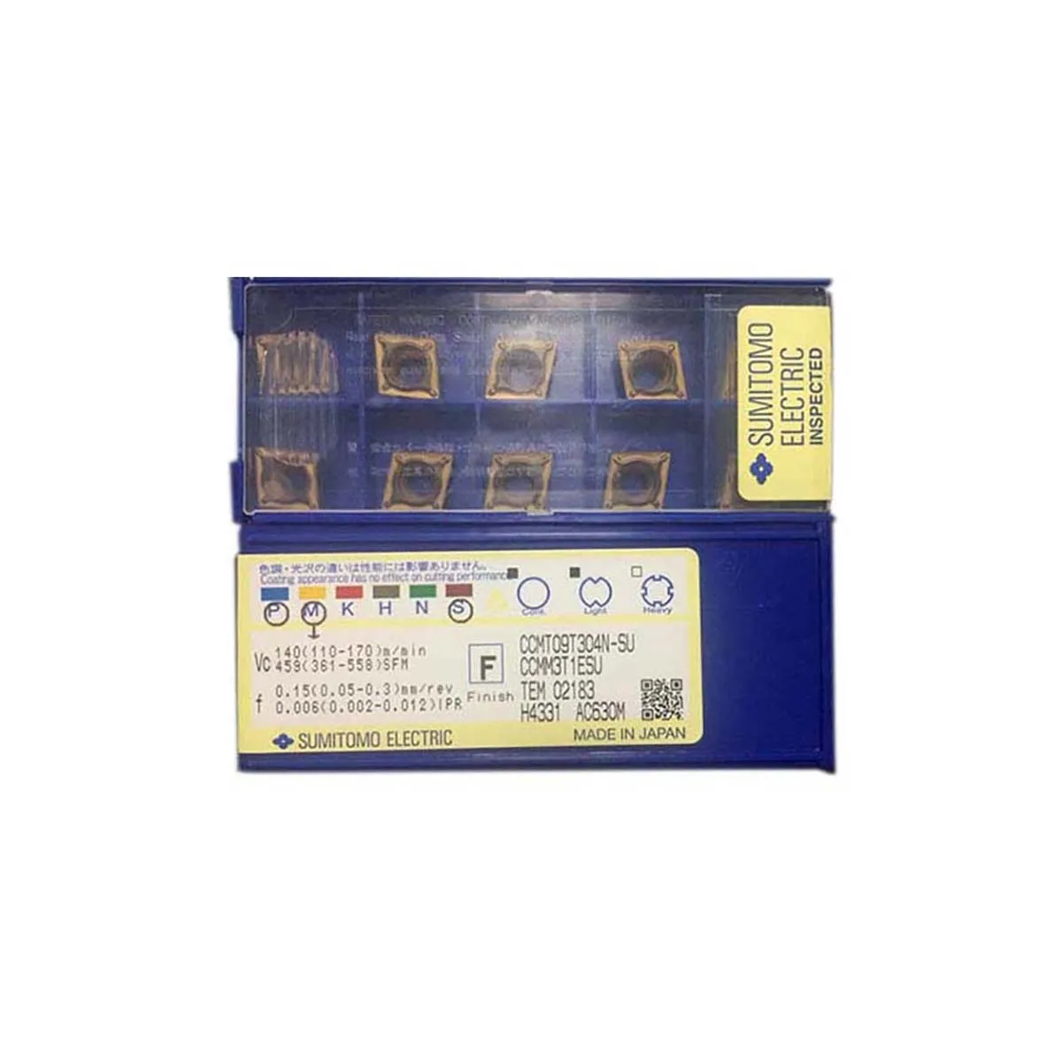 SUMITOMO 100% 오리지널 터닝 인서트, CCMT AC530U AC630M CCMT060202N-SU CCMT060204N-SU CCMT09T302N-SU CCMT09T304N-SU CCMT09T308
