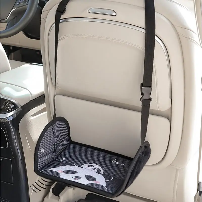 Car Travel Rest Foot Pad Portable Foot Hammock Long Flight Essential Office Footrests Hanging Adjustable Car Interior Supplies 2