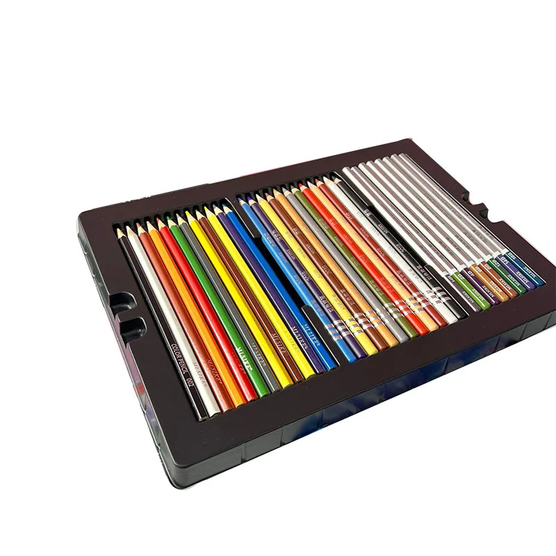 63PCS 브러쉬 세트 그림 그리기 용품 미술 유화 스틱 도구 수채화 펜 크레용 연필 그래피티 선물 상자