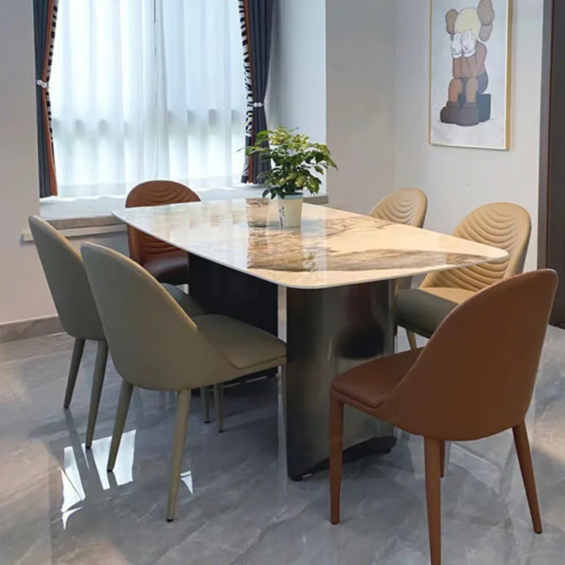 

Luxury Modern Dining Table Set Console Elegant Living Room Coffee Table Space Savers Tavolo Pranzo Allungabile Furniture TY20XP