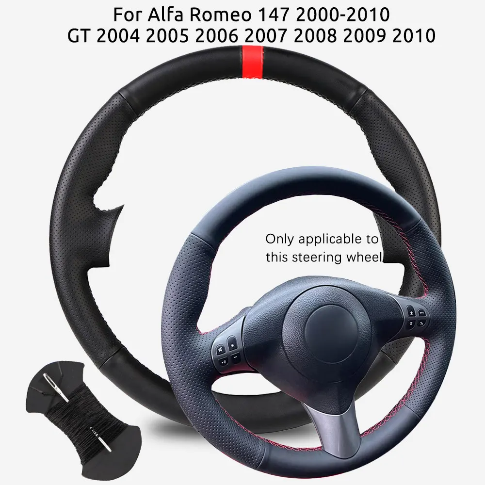 Customized Car Steering Wheel Braiding Cover - Premium Leather Wrap Accessory