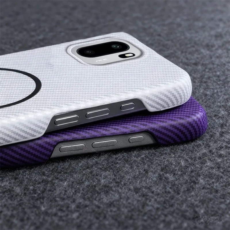 Kevlar Magnetic Frosted PC Shockproof Bumper Case