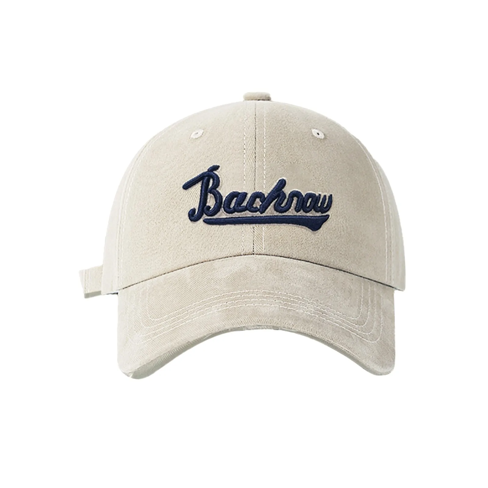 Summer Letter Embroidered Fashion Baseball Hats Women Men Solid Outdoor Casual Ponytail Hats Curled Brim Snapback Peaked Caps