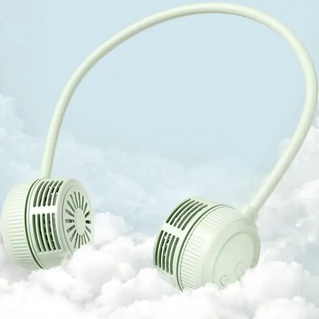 A Nyaki Rajongók Körüli Ventilátorok Pengék Nélküli Személyes 3 Sebességű Usb-Vel Újratölthető Alacsony Zajú - Image 4