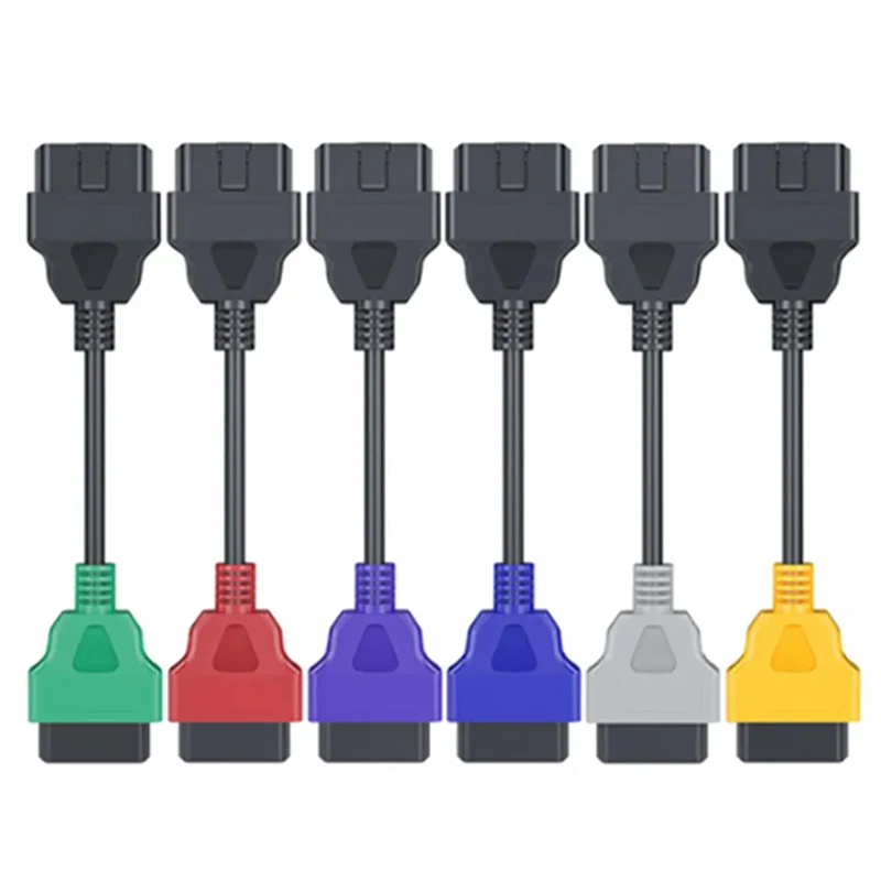 OBD2 Scanner Car Diagnostic Cable OBD2 ECU Repair Tool For FIAT ECU Scan Cable Adapter 6 Colors For FiatECUScan OBD2 Scanner Connector MultiECUScan ABS Airbag FIAT ECU Scan Tool