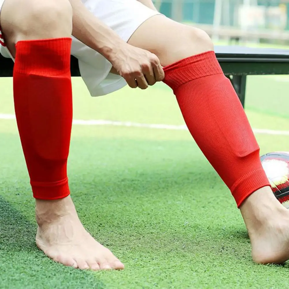 1 Pair Shin Guard Football Shin Protector Leg Sleeve With Pocket Adult Kids  Support Sock Nylon Shin Pad Calf Protection Gear - AliExpress