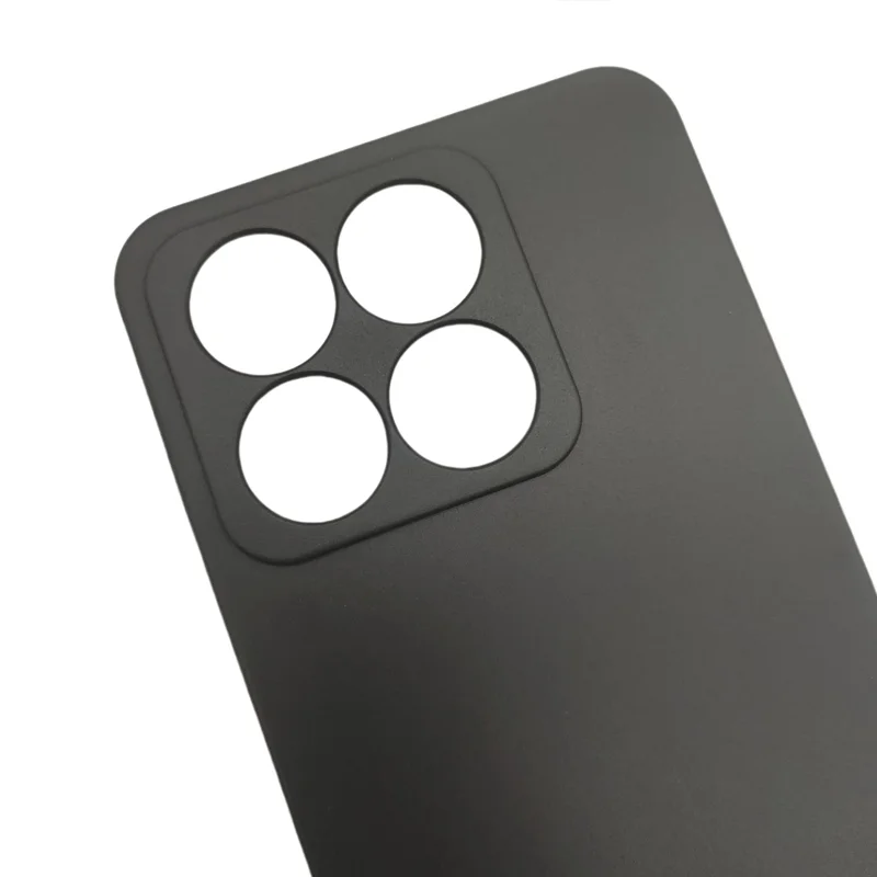 Slim Black Matte Silicone Case - Soft TPU Back Cover