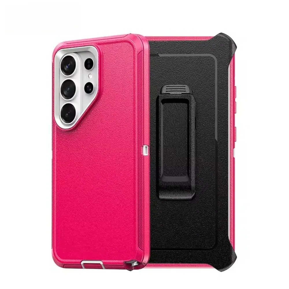 Heavy Duty Belt Clip Kickstand Rugged Case - Shockproof Protective Cover