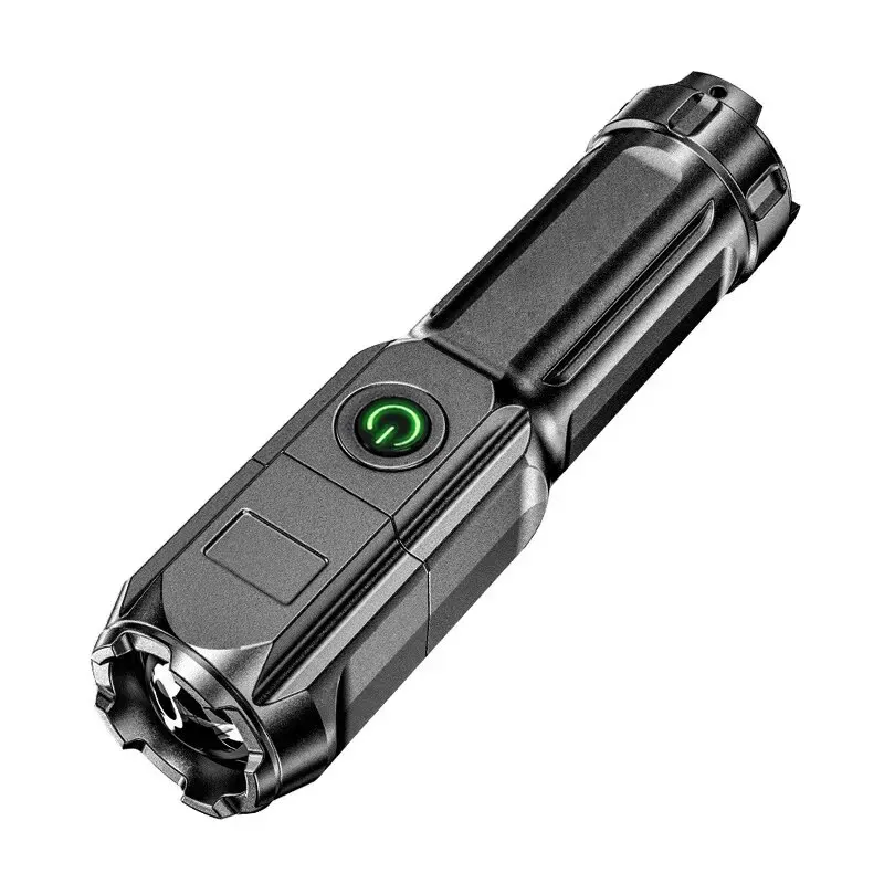 MODOAO Linterna LED De Alto Lúmenes, Linternas Tácticas Con Zoom Y 5 Modos De Luz De Larga Distancia Impermeable Antorcha De Caza Al Aire Libre