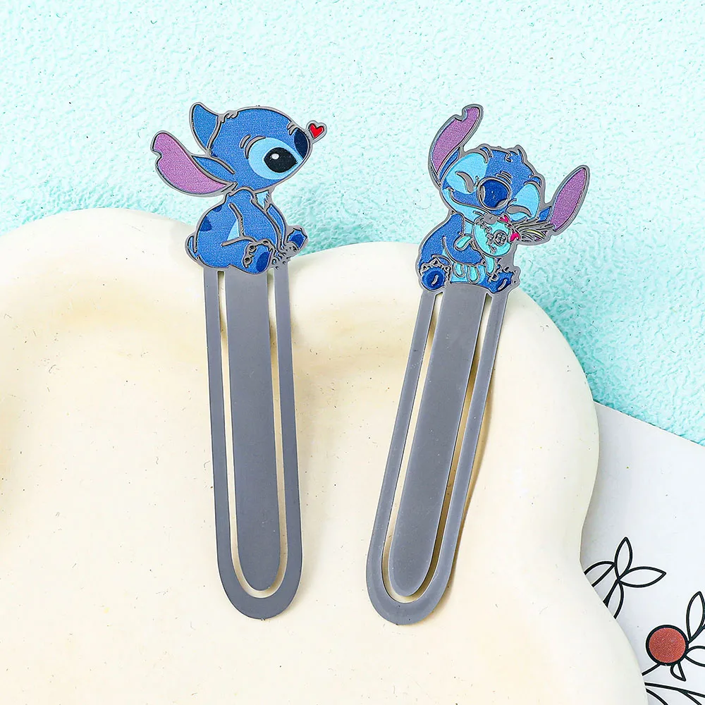Cute cartoon stitch metal animal bookmarks bookish women sisters granddaughters gift reading accessories bookmarks stationery supplies