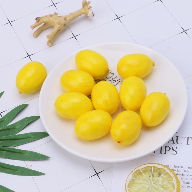 20pcs Simulation Artificial Lemon Fake Fruit Disply Home Party Decor