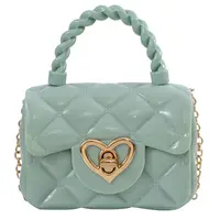 Sacs à bandoulière en cuir PU pour enfants, sacs initiés par le cœur, mini porte-monnaie pour enfants, sac à MSI pour filles, sac à main pour enfants, cadeaux à la mode 4
