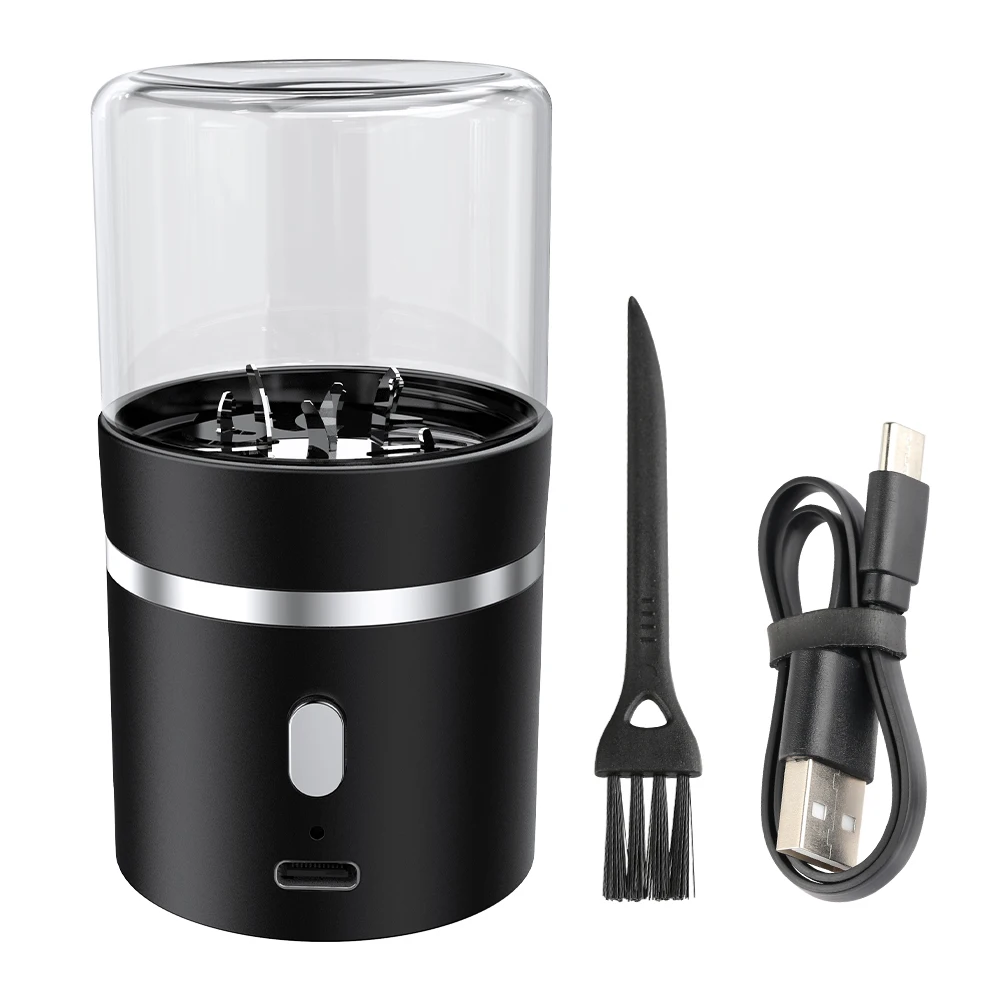  Mini Portable Spice Electric Grinder.Metal Stainless Steel  Material, 15000 rpm. for Kitchen Dry Herb Grinder Outdoor Barbecue Seasoning  Processing, Pollen, and Coffee Beans Crusher(black): Home & Kitchen