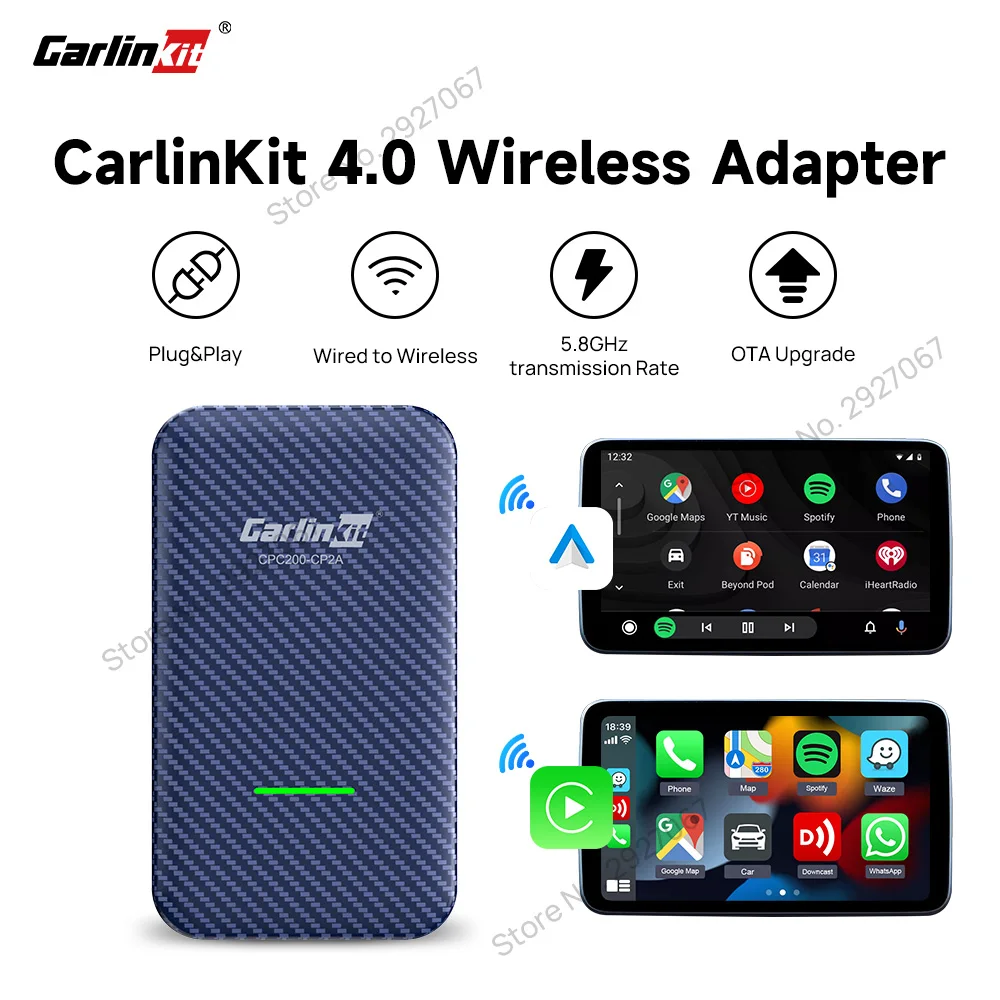 Carlinkit 4.0 CarPlay sans Fil/Adaptateur Automatique Android sans Fil pour  Voiture CarPlay Filaire d'usine, Toute Nouvelle Mise à Niveau, Plug and  Play, Compatible avec Mercedes/VW en destockage et reconditionné chez  DealBurn