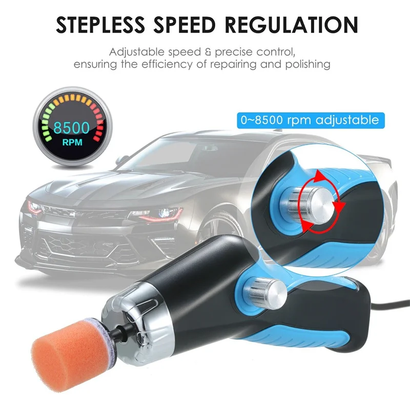 Car Polisher Mini Rechargeable Cordless for Scratch Repair Waxing