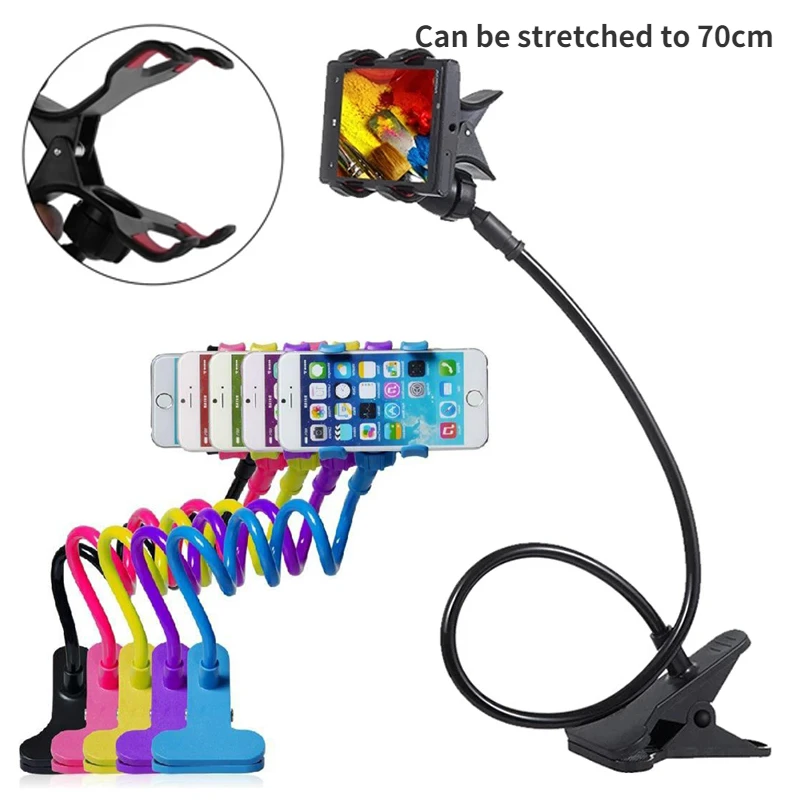 

Adjustable Flexible Lazy Bracket Universal Mobile Phone Stand Cell Phone Clip Home Bed Desktop Mount Bracket Support Smart Phone