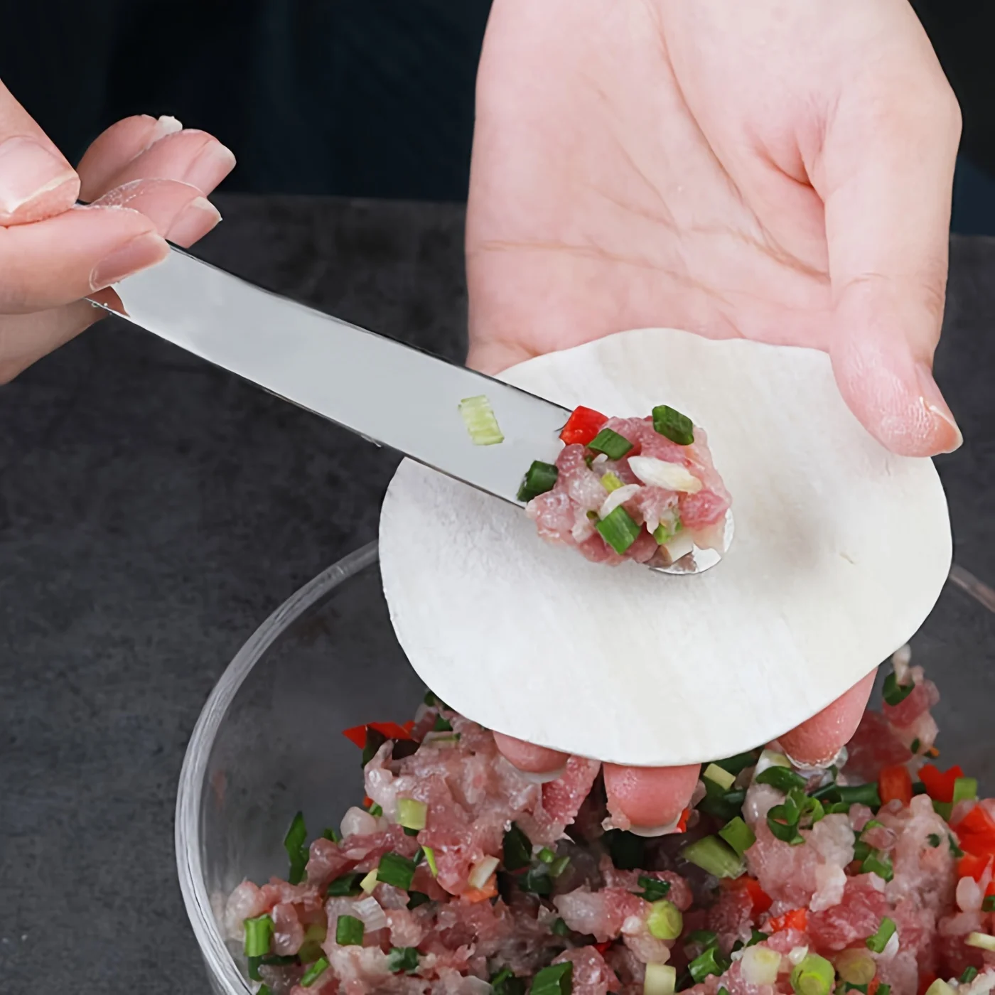 Stainless Steel Stuffing Spoon, Dumpling Stuffing Strip, Wonton Spoon, Manual Dumpling Digging Tool