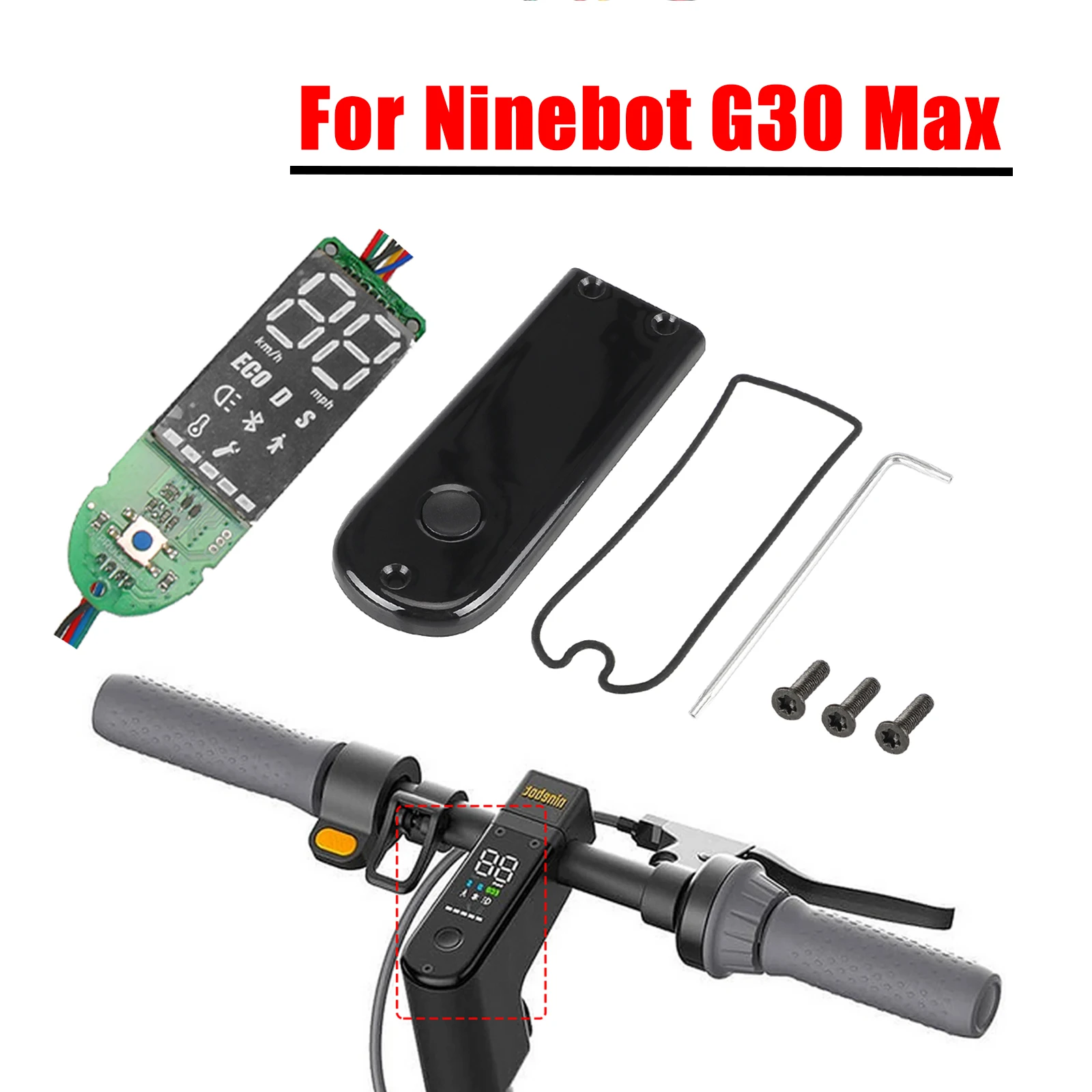Scooter Dashboard Kit for Ninebot MAX G30 G30D/E/L Electric Scooter Bluetooth Circuit Board Replacement Panel Parts