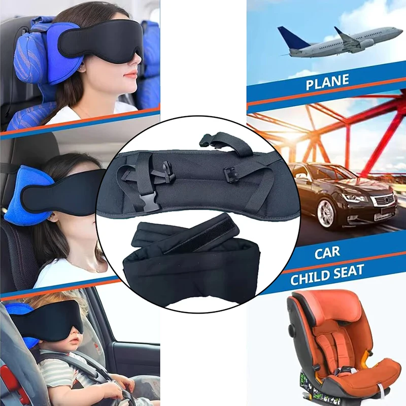 Deluxe Portable Travel Neck Pillow with Integrated Eye Mask for Enhanced Comfort