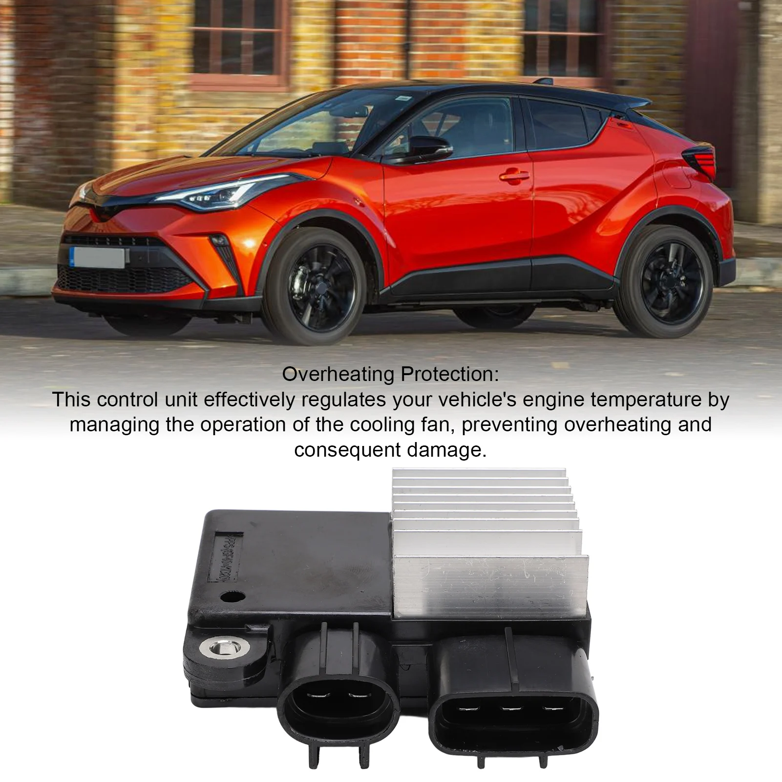 Cooling Fan Control Unit 892571 Overheating Proof Engine Radiator Control Fan Module for Toyota Matrix Corolla Mazda CX-7 radiator fan control module
