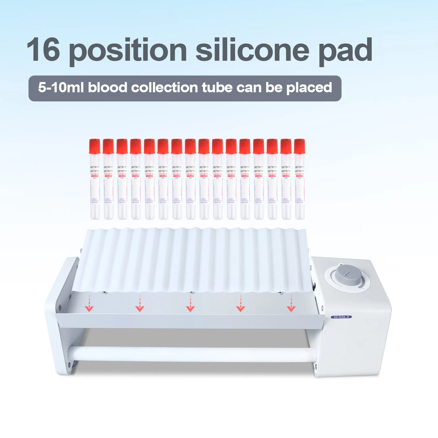 Xin Tester Lab Compact Blood Tube Rolling Rocker 0-30rpm Adjustable Speed Test Tube Mixer SK-R30S-E/SK-R30L-E 110V/220V vortex mixer