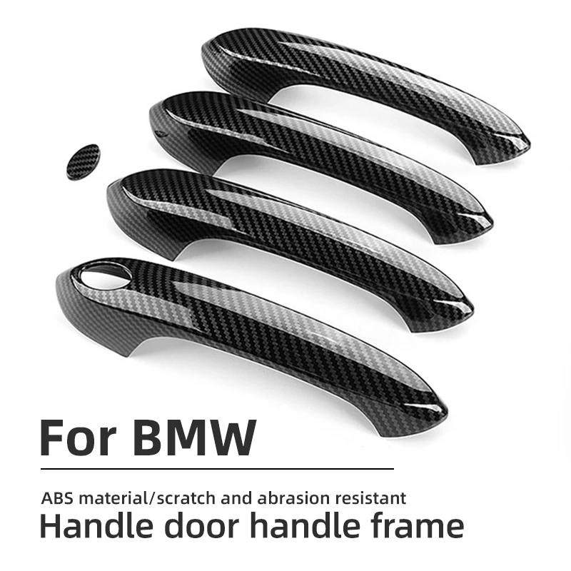 Для BMW G30 G20 G32 6GT X3 G01 X4 G02 X5 G05 X7 G07 LHD Автомобильная дверная ручка из углеродного волокна внешняя крышка ABS отделка защитные наклейки